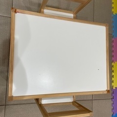 IKEA 子ども用テーブル チェア2脚付, ホワイト/パイン材