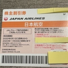 JAL 株主優待券　1枚