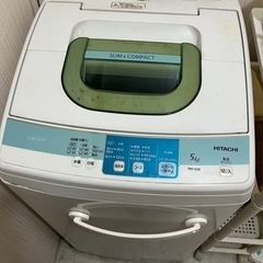 洗濯機　日立　中古品　動作確認済み　NW-5SR