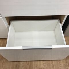 ★ジモティ割あり★  食器棚 ホワイト H200×W100×D43 クリーニング済み KJ3307 ☆ジモティ割あり☆ 食器棚 ホワイト W90×D51×H200.5 クリーニング済み