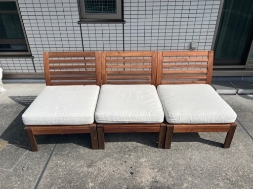 IKEA APPLARO アウトドアベンチ ×3 エップラロー