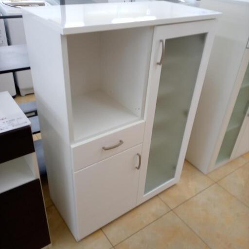 ☆ジモティ割あり☆ レンジボード ホワイト H180×D40×W80  