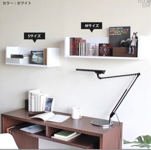 Wall Box☆大小2個セット☆白☆石膏ボード取り付け可☆楽天購入品壁掛け棚板シェルフ
