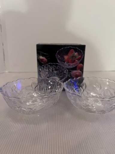 【新品2個】SOGA 曽我 ガラス フルーツボウル MD WINTER BOWL