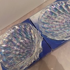 【展示品】2枚セットHASEGAWAグラス ヴィーナス 特大皿 ...