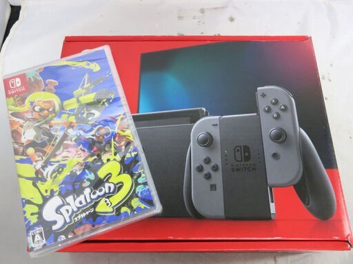 Nintendo Switch ニンテンドースイッチ　グレー 美品 スプラトゥーン3付