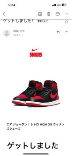 エアジョーダン1High OG satin bred