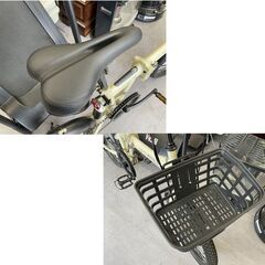 20インチ 折りたたみ自転車  MF208 折畳セミファット20 ６段 リアサス 鍵 ライト付き  サンドベージュ 札幌市手稲区