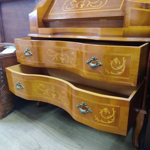 愛品倶楽部柏店】ライティングビューロー イタリア製 木工象嵌 - その他 