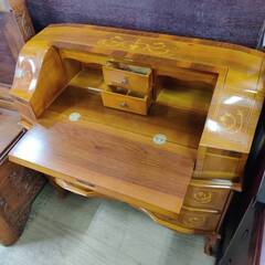 【愛品倶楽部柏店】ライティングビューロー イタリア製 木工象嵌