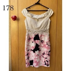 花柄ドレス / ホワイト / ピンク / Mサイズ