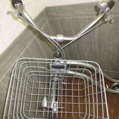 stp-2063 シティサイクル 27インチ 6段変速 シルバー リアキャリアつき