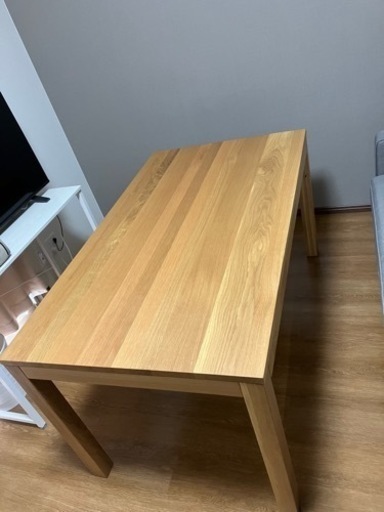 無印　木製ダイニングテーブル　140cm オーク材