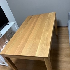 無印　木製ダイニングテーブル　140cm オーク材