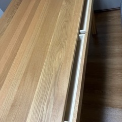 無印　木製ダイニングテーブル　140cm オーク材