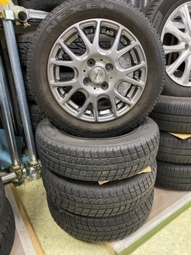 🚗【車の冬支度!】 軽用14インチ5スタッドレス＆アルミ付【カー用品  