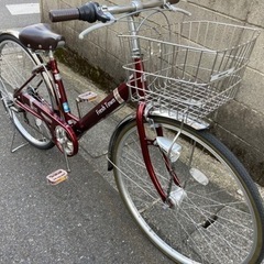 【27インチ自転車】美品❗️マルイシ製　6段変速　LEDオートライト付　リヤタイヤ新品❗️若林自転車　浜大津店　SALE中❗️