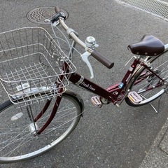 【27インチ自転車】美品❗️マルイシ製　6段変速　LEDオートライト付　リヤタイヤ新品❗️若林自転車　浜大津店　SALE中❗️