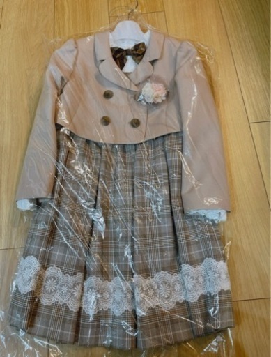 (美品)卒園式、入学式用女の子服120サイズ  ワンピース、ブラウス、ジャケット、靴4点