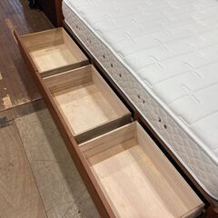日本ベッド｜収納引き出し付｜セミダブルベッド