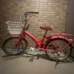 18インチ　赤　子供用自転車　イオンバイク