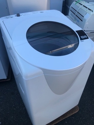 福岡市内配送設置無料　AQW-LV800F-W 全自動洗濯機 SLASH（スラッシュ） シャイニーホワイト [洗濯8.0kg /乾燥機能無 /上開き]