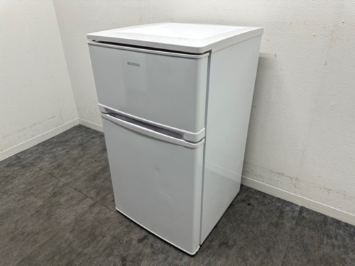 アイリスオーヤマ　IRISOHYAMA　2ドア　冷凍室２４L　冷蔵庫５７L　ホワイト　２０１９年製　AF81-W