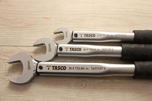 TASCO タスコ トルクレンチ3本セット TA771ST-2/TA771ST-3/TA771ST-4 17mm 22mm 26mm (HD1744kxwY)