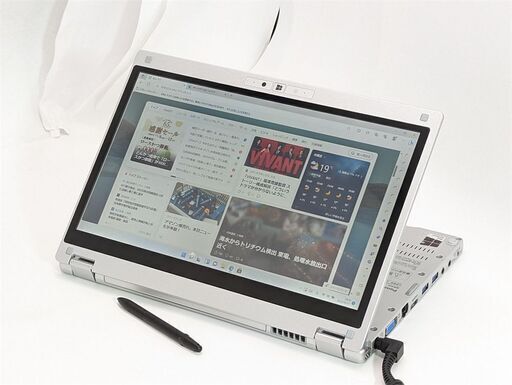 送料無料 高速SSD 12.5型 タッチ可 ノートパソコン Panasonic CF-MX4EDCCS 中古良品 第5世代 i5 4GB DVD 無線 Bluetooth Windows11 Office