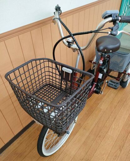 大人用 電動三輪自転車 エレガンツァ エレガンスレッド エビス自転車