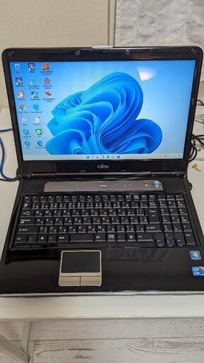 FUJITSU LIFEBOOK　黒 (AH55/DC) - (6ヶ月保証 )（Windows 11+Office2021年）