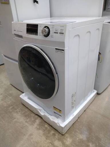 11/22 値下げオススメ品2022年製 AQUA アクア AQW-FV800E(W) ドラム式洗濯機 8kg 左開き ホワイト 497