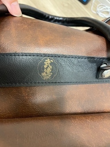 希少】防具袋◇武徳◇本革◇牛革◇茶◇味がある◇剣道