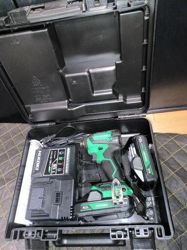 【新品】HIKOKI 18VインパクトドライバーWH18DE バッテリー2個 充電器 ケース