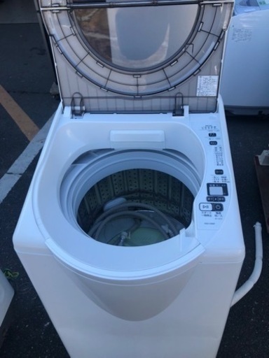 北九州市内配送無料　保証付き　AQW-LV800F-W 全自動洗濯機 SLASH（スラッシュ） シャイニーホワイト [洗濯8.0kg /乾燥機能無 /上開き]
