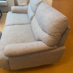 ニトリソファーセットキャッツ3 GYオットマン付き