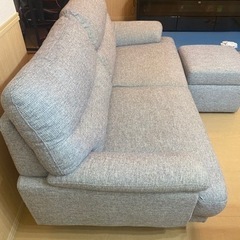 ニトリソファーセットキャッツ3 GYオットマン付き