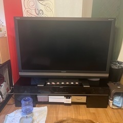 SHARP AQUOS 65インチテレビ　& 台(アンプ)