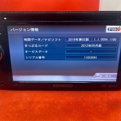 KENWOOD 簡単操作ナビ　MDV-L300 最新地図　Bluetooth し3