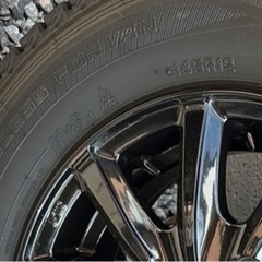 スタッドレスタイヤ12㌅&タイヤラック（値下げします）2022製造
