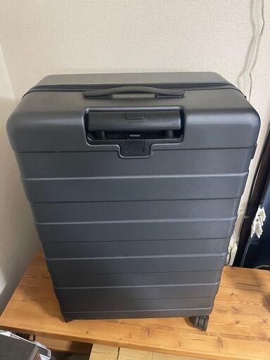 【無印良品】バーを自由に調節できる　ハードキャリーケース 105L 黒