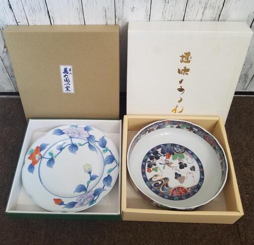 有田焼 華山萬右衛門 華山萬右衛門 有田焼 手描き 蓋付き碗 5客
