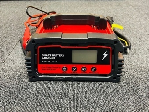 12A バッテリー充電器12V/24V対応 バッテリー診断機能 持続充電 スマートチャージャート GEL/AGM車充電