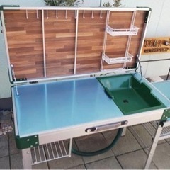 コールマン　折り畳み テーブル（シンク付き）　Coleman
