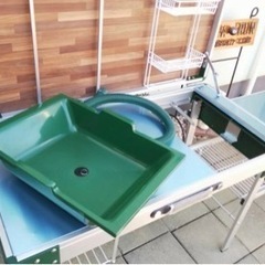コールマン　折り畳み テーブル（シンク付き）　Coleman