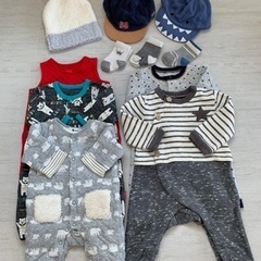 サイズ60,60〜70 【新品、中古】冬服 GAP、BEBE、カ...