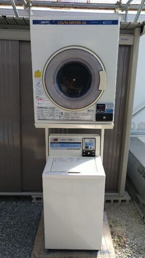 ■ AQUA/アクア コイン式洗濯乾燥機 MCW-C45【2012年製】 MCD-CK45 4.5kg 【2012年製】 コインランドリー 100V