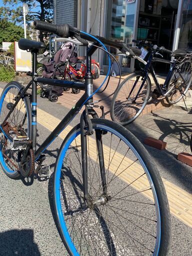 TOP 700×28C クロスバイク 折りたたみ自転車 ベルーガ シマノ6段変速 