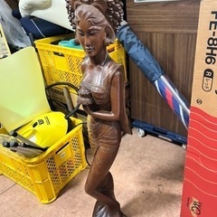 木彫りの女性像 ◇ タイ 東南アジア 民族 バリ島 
