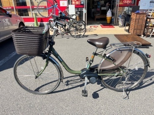 ★608【目玉商品！】　Panasonic　電動アシスト自転車【緑】BE-ELD636　【リサイクルマート鹿児島宇宿店】